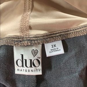 Duo Maternity Heather Gray 2X Plus Pant